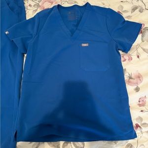 Figs scrub set, royal blue